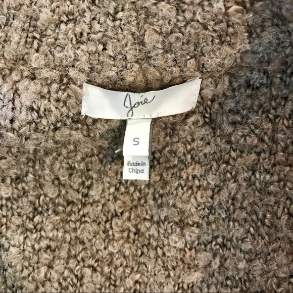 Joie Yanet Drape Front Long Open Cardigan Sweater Jacket Shacket Small - Picture 4 of 5